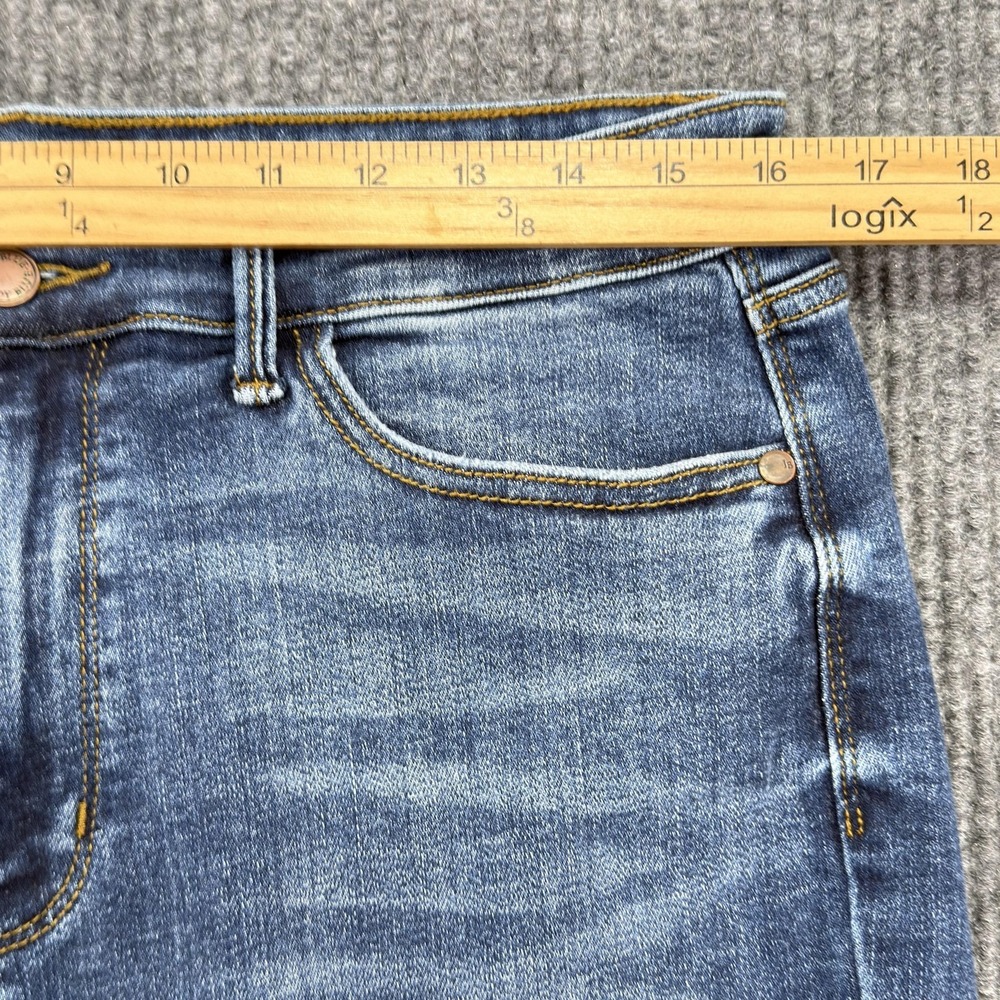 Judy Blue Slim Fit Jeans Women 15/32 Blue Medium Wash Straight Leg Stretch Denim - Picture 12 of 16